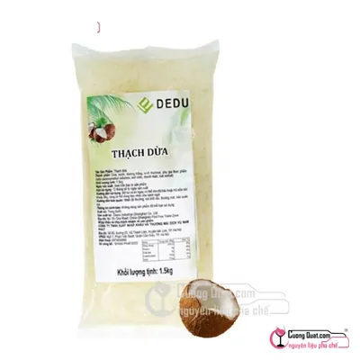 Thạch Dừa Dedu 1.5kg, Gói 1.5kg, thùng 12