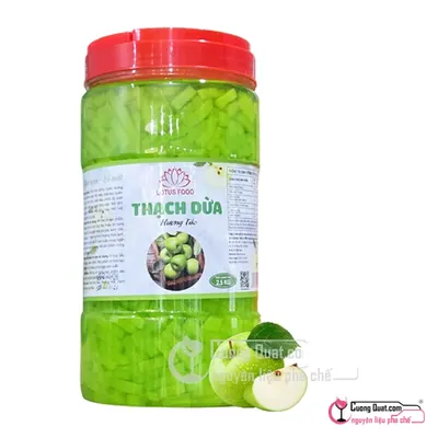 Thạch Dừa Hương Lotus Táo 2.5kg, Hủ 2.5kg, thùng 8
