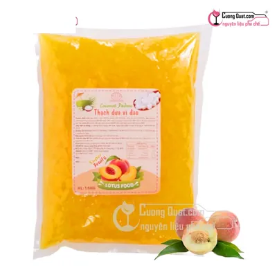 Thạch Dừa Lotus Đào 1.5kg, Gói 1.5kg, thùng 10