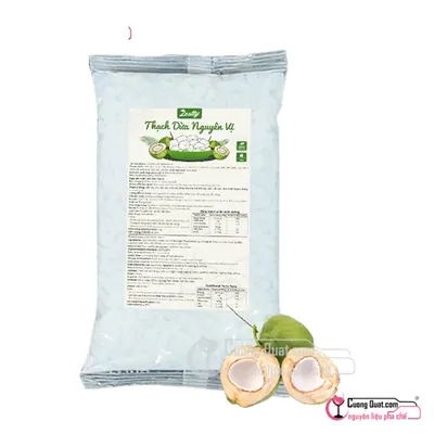 Thạch Dừa Nguyên Vị Zestty 1kg, Gói 1kg, thùng 20