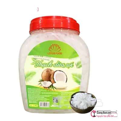 Thạch Dừa Sợi Lotus 2.5kg, Hủ 2.5kg, thùng 8