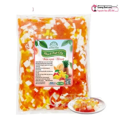 Thạch Trái Cây Lotus 1.5kg, Gói 1.5kg, thùng 10