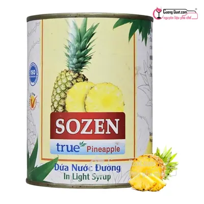 Thơm Cắt Khoanh Ngâm TIM 565g, Hộp 565g, thùng 12