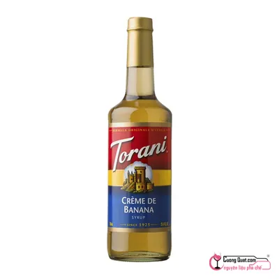 Torani Siro Chuối 750ml, Chai 750ml, thùng 12