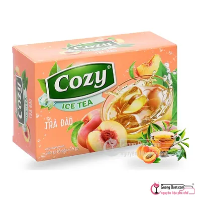 Trà Hòa Tan Cozy Đào 240g, Hộp 240g, thùng 30