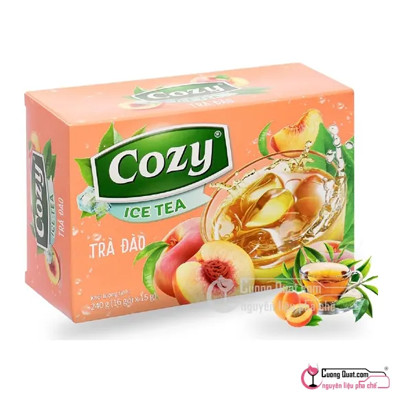 Trà Hòa Tan Cozy Đào 240g, Hộp 240g, thùng 30