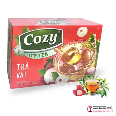 Trà Hòa Tan Cozy Vải (Hộp) 240g, Hộp 240g, thùng 30