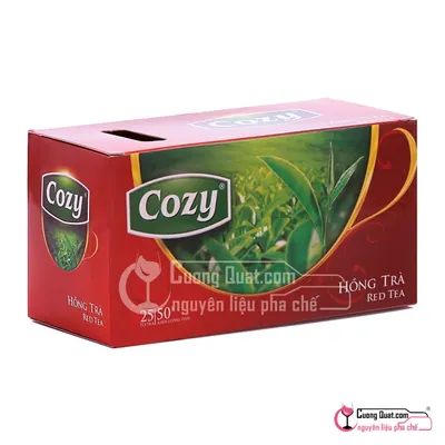Trà Túi Lọc Cozy Hồng Trà 50g, Hộp 50g, thùng 36