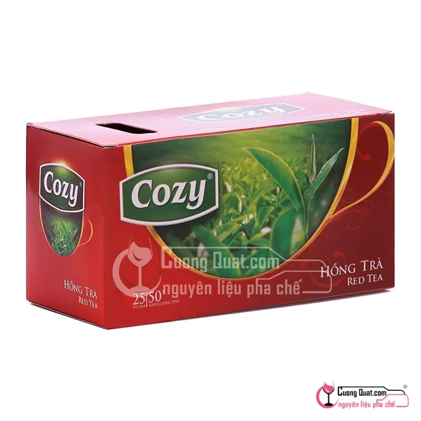 Trà Túi Lọc Cozy Hồng Trà 50g, Hộp 50g, thùng 36