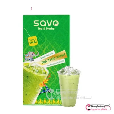 Trà Túi Lọc Thái Xanh Savo 40g, Hộp 40g, thùng 24