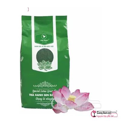 Trà Xanh Lộc Phát Sen Đặc Biệt (Lá Nhuyễn) 1kg, Gói 1kg, thùng 12