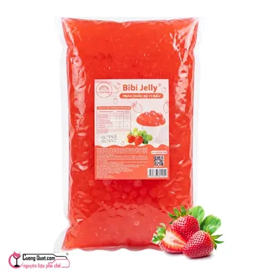 Trân Châu 3Q Bibi Dâu 2kg, Gói 2kg, thùng 6