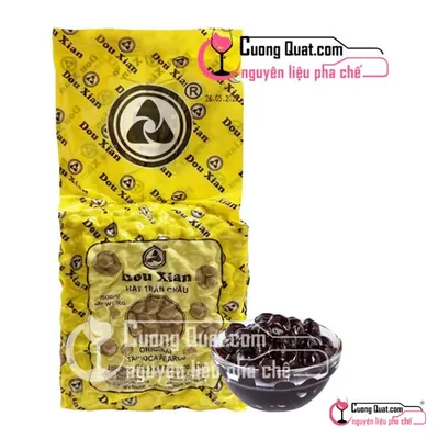 Trân Châu Douxian Đường Đen 1kg, Gói 1kg, thùng 18