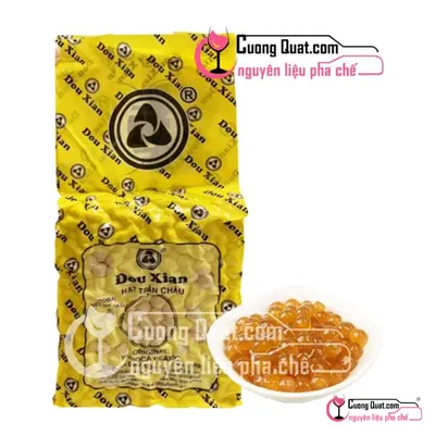 Trân Châu Douxian Hoàng Kim 1kg, Gói 1kg, thùng 18