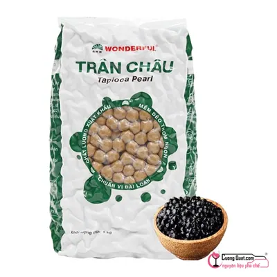 Trân Châu Wonderful Caramel 1kg, Gói 1kg, thùng 20