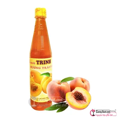 Trinh Siro Đào 600ml, Chai 600ml, thùng 20