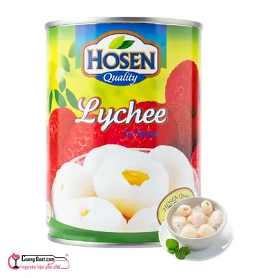 Vải Ngâm Hosen 565g, Hộp 565g, thùng 12
