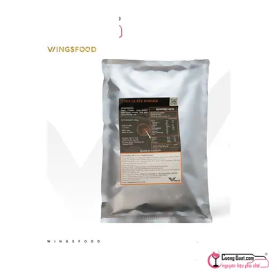 Wings Bột Socola 1kg, Gói 1kg, thùng 10