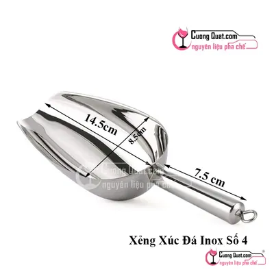Xẻng Xúc Đá Inox Số 4, Cái